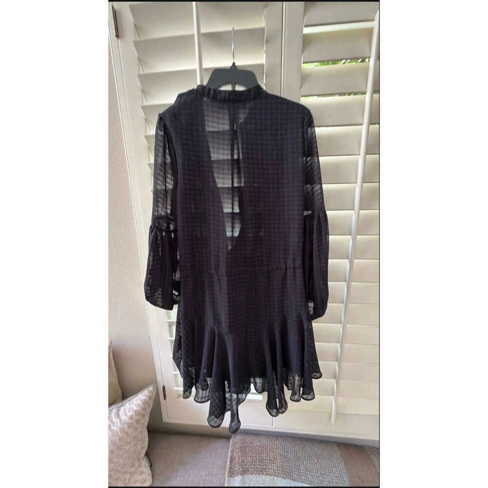 Button Up Mesh Mini Dress - Picture 3 of 3